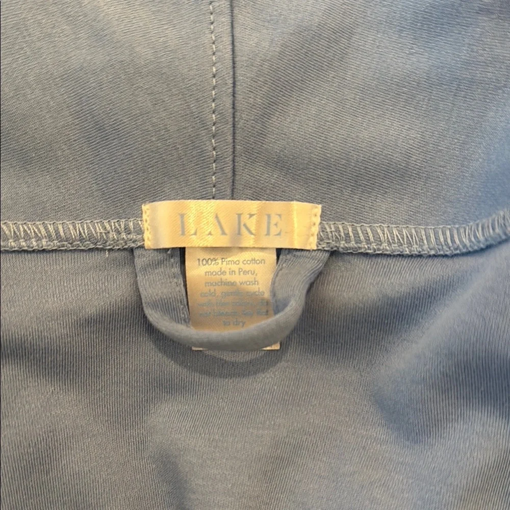 Lake Blue Scalloped Edge Robe - Picture 6 of 6